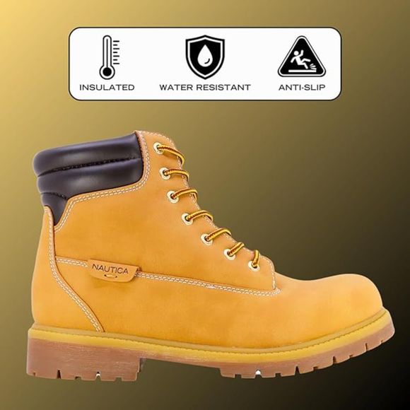 Nautica Men's Pattox Smooth Combat Work Boots SZ 13: NWT/ NO BOX - Picture 7 of 16